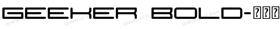 Geeker Bold字体转换